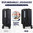 Luggage,with front opening,TSA approved lock,hardshell suitcase-130603917