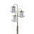 63" Tall Metal Floor Lamp Crystal Chandelier Design