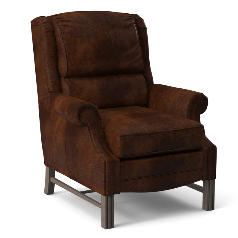 Alta Recliner, #9 French Natural, Anilina Cacao Genuine Leather, Stone