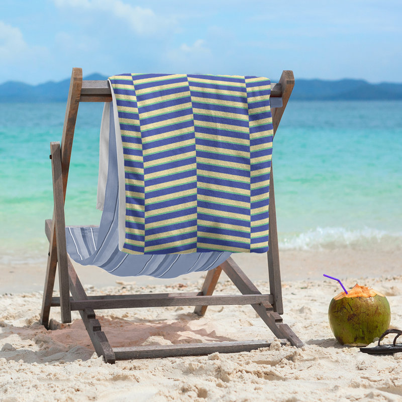 Jaya Beach Towel, Blue/Green/Yellow