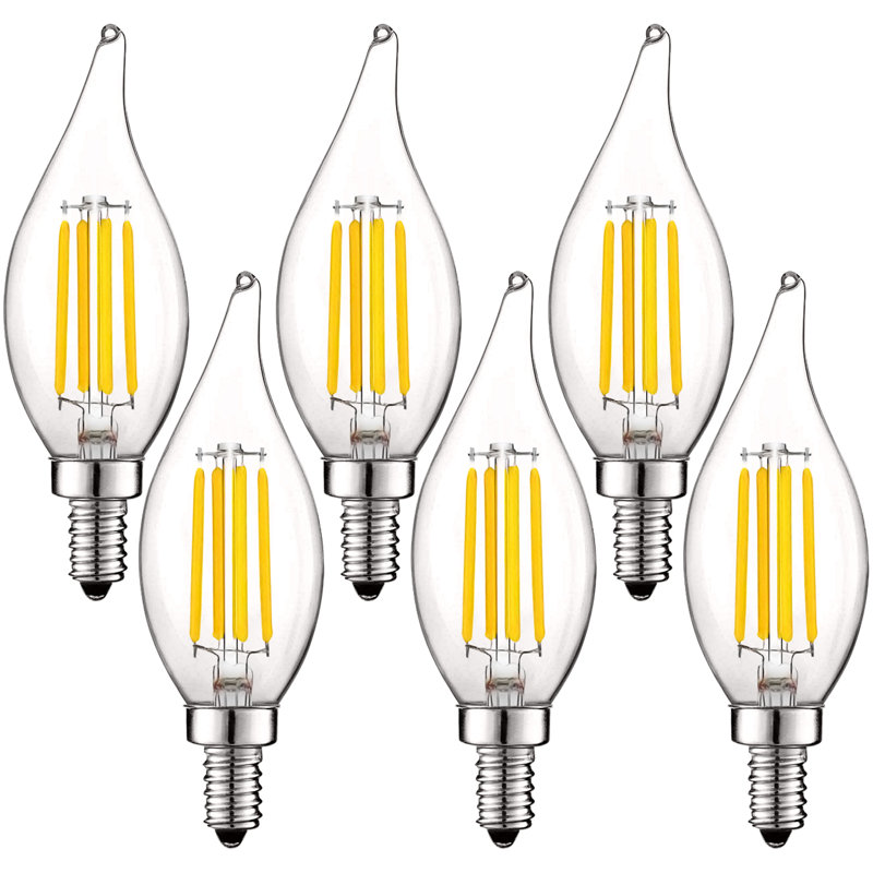 5 Watt (60 Watt Equivalent), CA11 LED, Dimmable Light Bulb, E12/Candelabra Base, 3000K