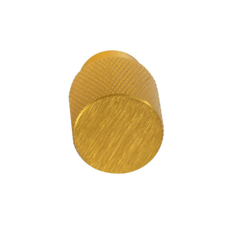 Linear 3/4" Diameter Cylindrical Knob, Brushed Gold