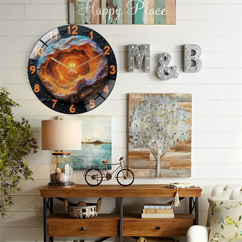 Horloge murale cosmique 12 po