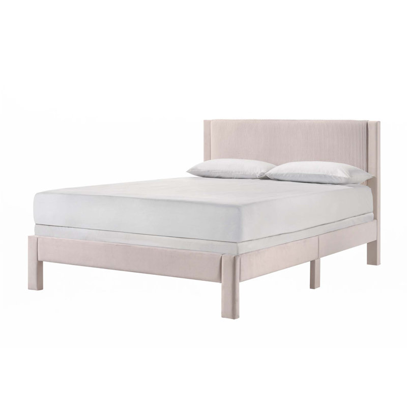 Lit plateforme 1Pc (seulement lit), Grand, Rose