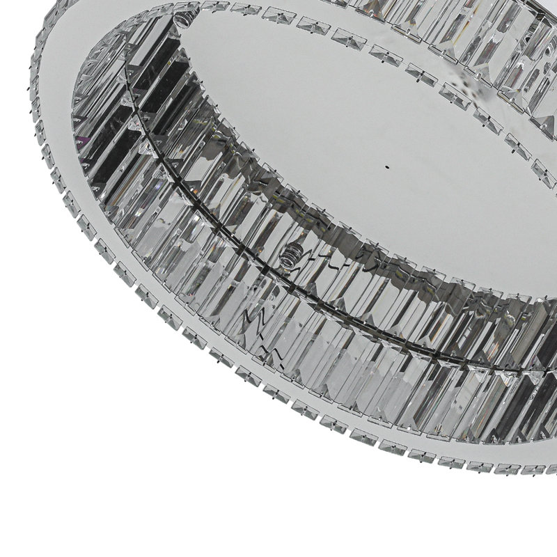Crystal LED Semi Flush Mount