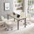 White Armless Ergonomic Adjustable Swivel Office Chair with Wheels – Modern Rolling Computer Desk Chair, Comfortable Task Chair for Home Office, Study, or Vanity-53452433
