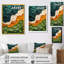 Impression sur toile encadrée Odilo Biomorphism Earth Ephemeral Pathway V - Lyrical Abstraction-1206772509-1206772514-1206772512