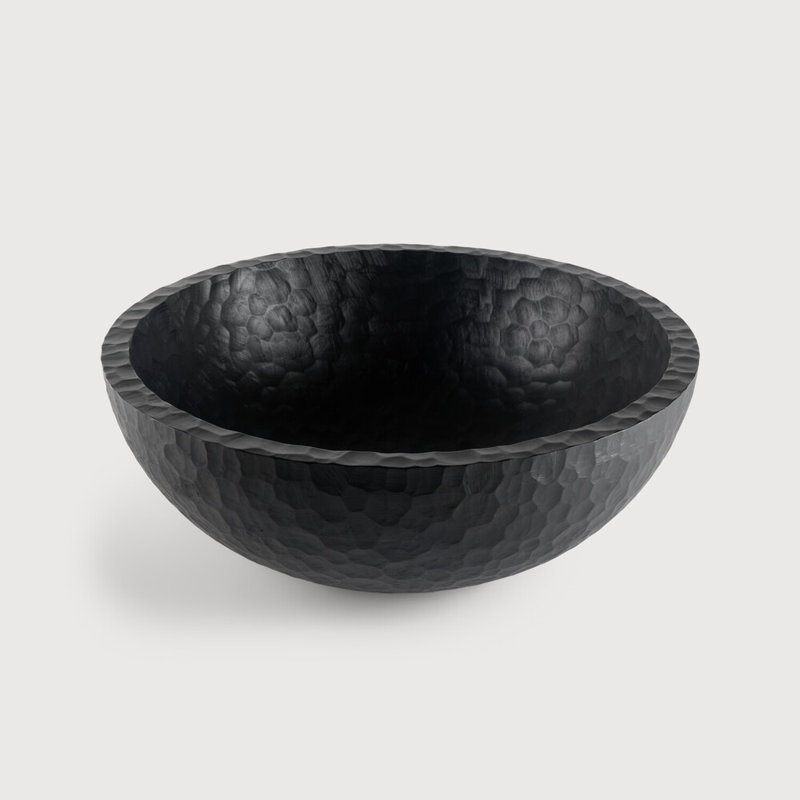 Chopped Handmade Solid Wood Decorative Bowl