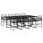 Rectangular 9 - Piece 8 - Person 220Cm L Outdoor Table Set