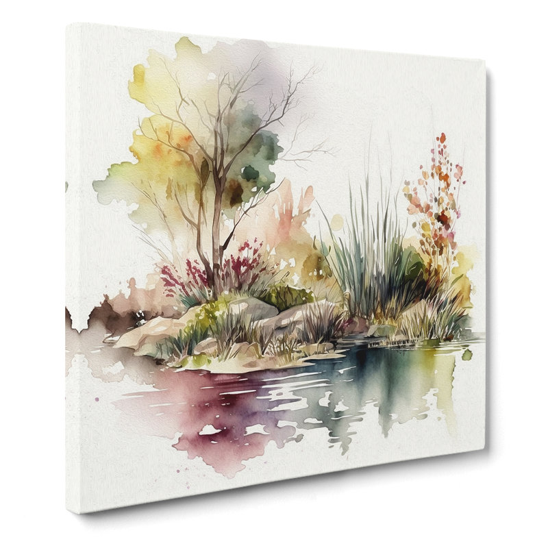 Pond - Wrapped Canvas - Framed Print