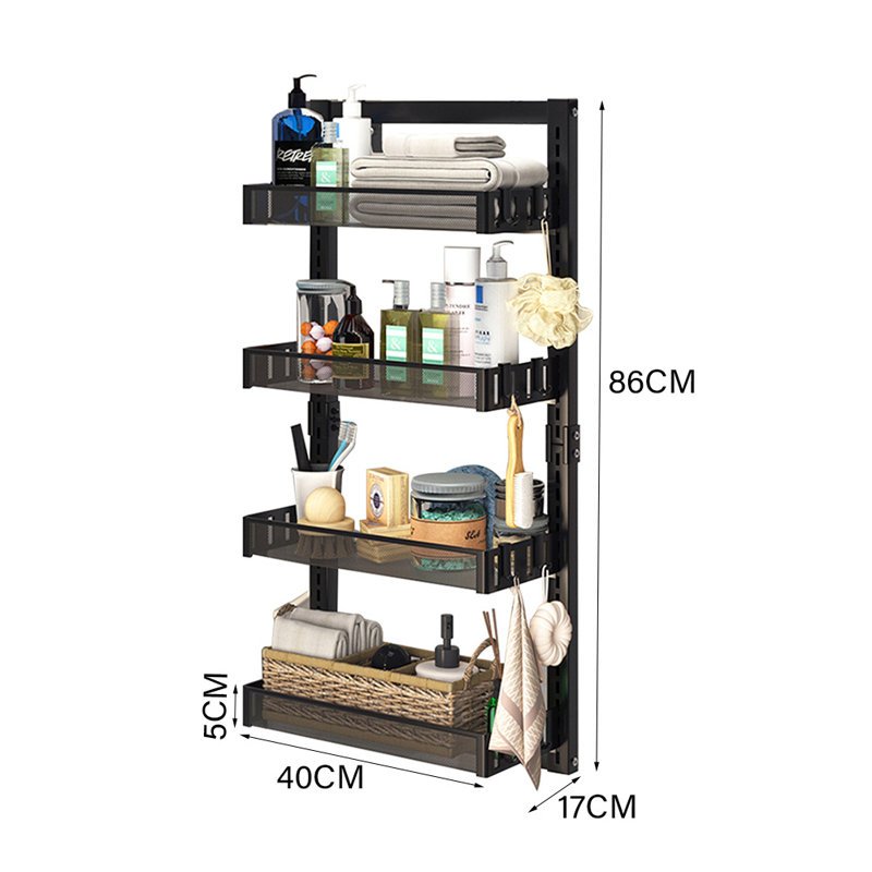 Chava 40cm W Steel Height -Adjustable Shelving Unit