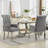 Upholstered Tufted Arm Dining Chairs-648702694