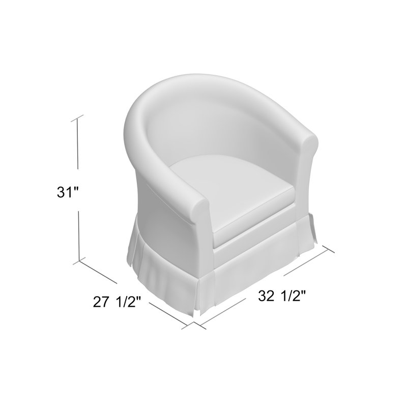 Cayeman Upholstered Barrel Chair