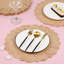 Paquet de 100 napperons ronds en papier kraft brun 13,5 pouces napperons napperons jetables