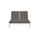 Isabella 53'' Outdoor Metal Double Chaise
