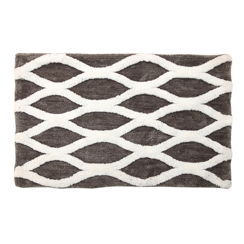 Yamada Non-Slip Bath Rug, Gray