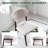 Set Of 4 Dining Chair, Upholstered Dining Chairs With Curved Back And Solid Legs