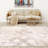 Modern/Abstract Cream Machine Washable Non-Slip Area Rug-1728643105