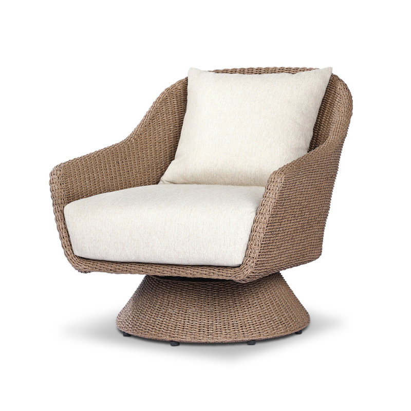 KOE Outdoor Lounge Chair, Faux Dark Hyacinth, Ellor Beige