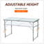 Table de camping pliante Outsunny