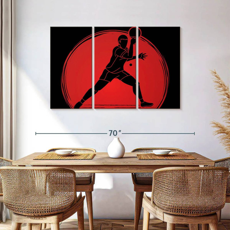 Service de tennis de table, H 14 po x l 23 po