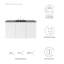 Ensemble de meuble-lavabo mural Bryn-888096320-888096322