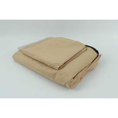 Remplacement d'un auvent de pavillon de jardin brun clair 10 pi x 10 pi. Tissu pour l'extérieur. Drain Holes Rainy Situations. Filet - plaisir. Améliorez votre housse de remplacement pour patio. Matériau résistant aux intempéries. Temps. A