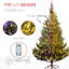 Arbre de Noël artificiel de 7 pi, conception avec 2931 pointes, 310 lumières à DEL, facile à installer, ignifuge pour une installation bicolore au bureau, foyer d'extérieur
