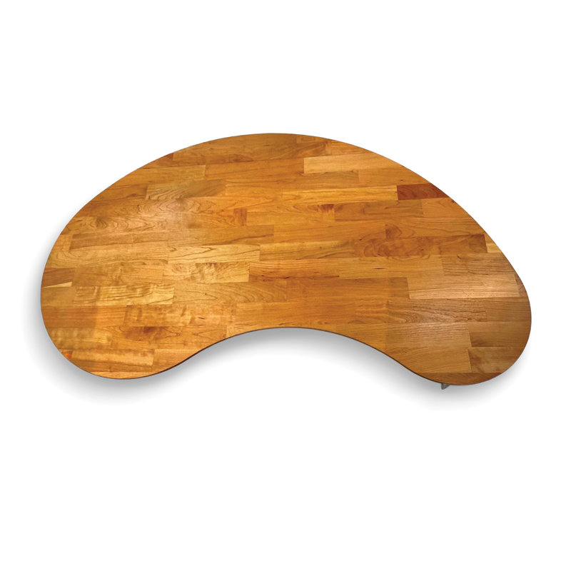 Sage Kidney Desk With Metal Legs