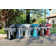 Kenmore 3-Burner Propane Gas Grill with Foldable Side Tables for Outdoor BBQ