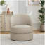 Fauteuil d'appoint pivotant en cuir Gream Top-grain, 360 ° Smin Spin, chaise longue moderne Mid-Century pour le salon / bureau-1500881814
