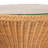 Bethyl Bali & Pari Nina Bohemian Light Honey Braided Rattan End Table With Glass Tabletop