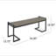 Banc industriel en bois et métal Hopkins-496823825
