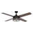 Houck 52'' 4-Blade Crystal Indoor Ceiling Fan with Remote Control and Light Kit Included