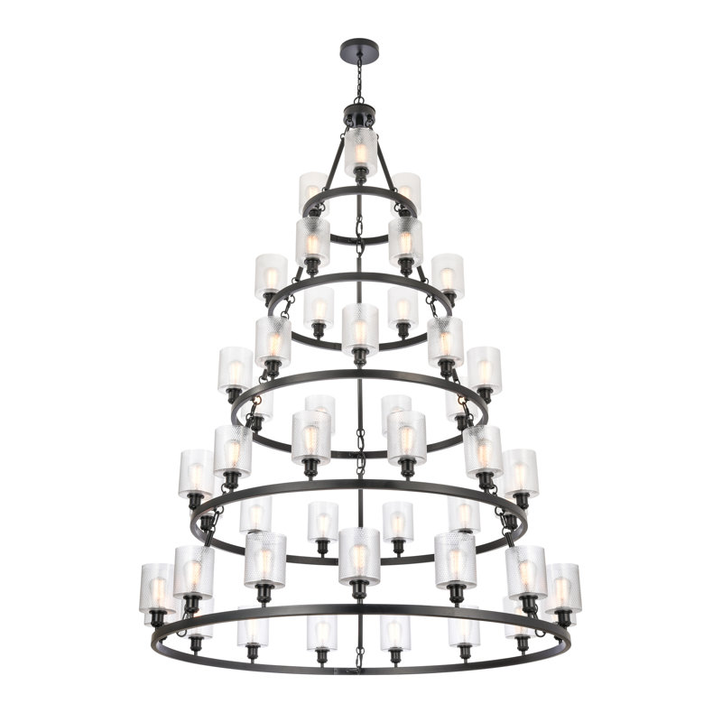 Dublin  - Light Shaded Tiered Chandelier, 45