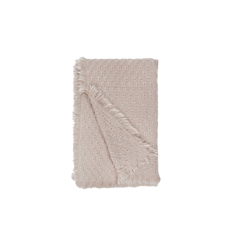 Jeté Delphine surdimensionné, Rosé