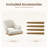Modern Upholstered Dining Accent Chair with Wooden Legs-179848838-181813616