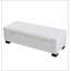 Banc de 50 po avec repose-pieds texturé rectangulaire avec couvercle à charnières pour le siège, le repose-pieds et le rangement caché, parfait pour le salon, la chambre à coucher ou le vestibule