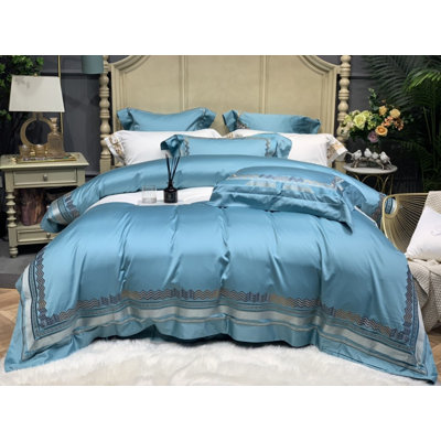 Canora Grey Renfro Cotton Duvet Cover with Pillowcases