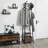 8-Hook Coat Rack with Storage Shelves