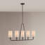 Lustre linéaire à 5 lumières