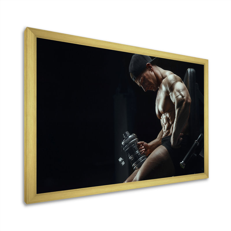 Cambell - salon d'art aérobique et de musculation_106249, Impression dorée sur toile encadrée, H 12 po x l 20 po x P 1 po