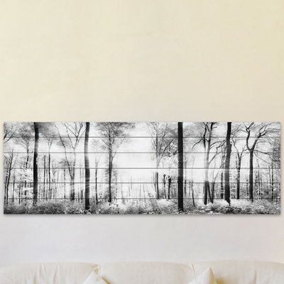 " White Light Forest " by Parvez Taj Mixed Media Print