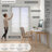 Cordless 1" Light Filtering Vinyl Mini Blinds, White, 23" x 48"