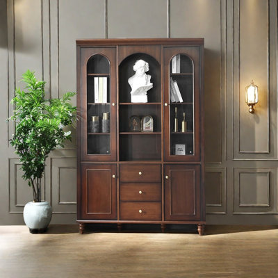 Bibliothèque rétro de style américain