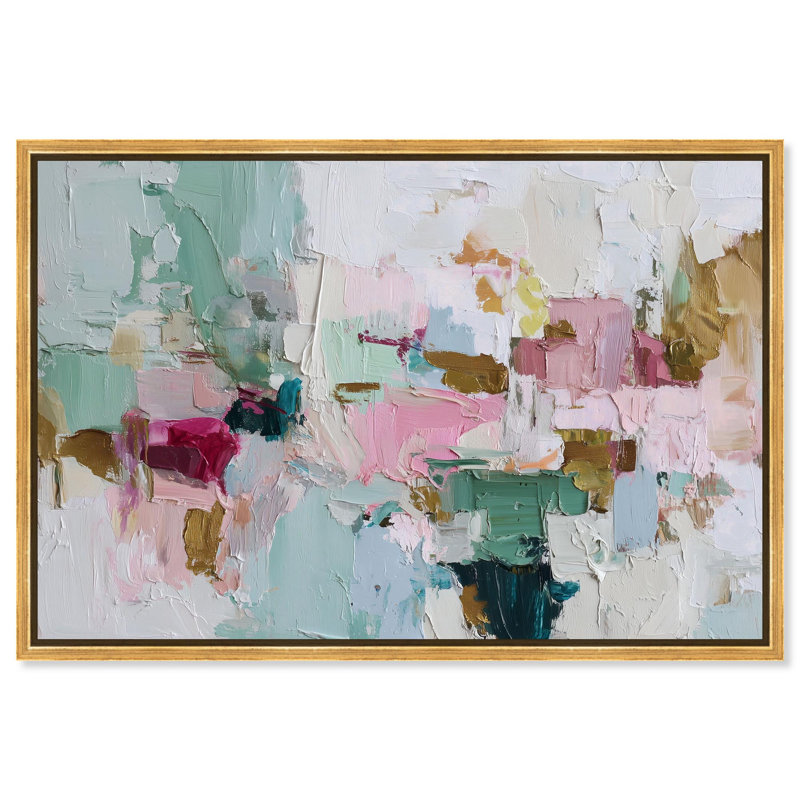 "Pastel Impasto Dream II", impression sur toile par Art Remedy, cadre doré, 54 x 36, H 37 po x l 55 po, Encadrement doré