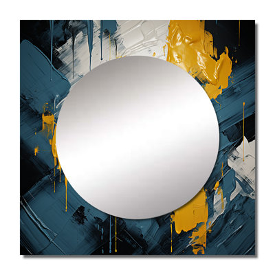 Gibbeon - Abstract Square Mirror Wall Decor For Bedroom