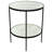 Anna Mirrored Glass Top End Table