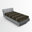Charcoal Gray Multicolor Damask