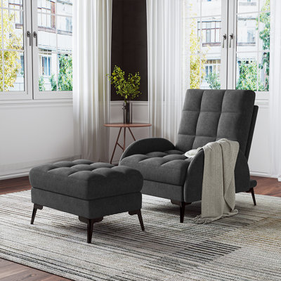 Affric 60cm Wide Velvet Wing Chair Recliner